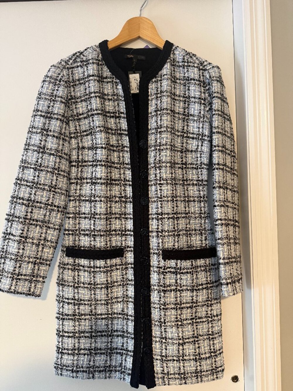 Maje Vizuli Tweed Sheath Dress NEW w Tags, Size 38